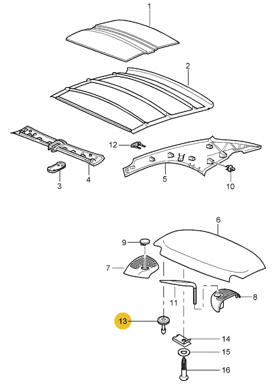 Boxster Hardtop Parts - 986 Series (Boxster, Boxster S) - RennTech.org ...