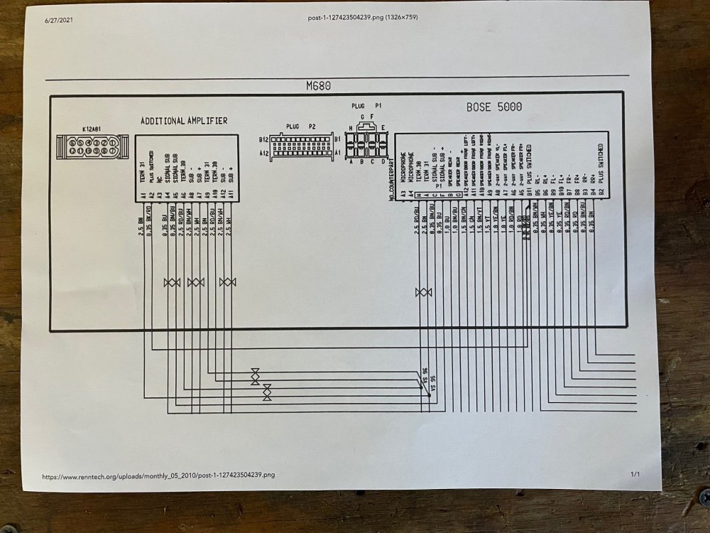 Help with Bose schematic please - 996 Series (Carrera, Carrera 4 ...